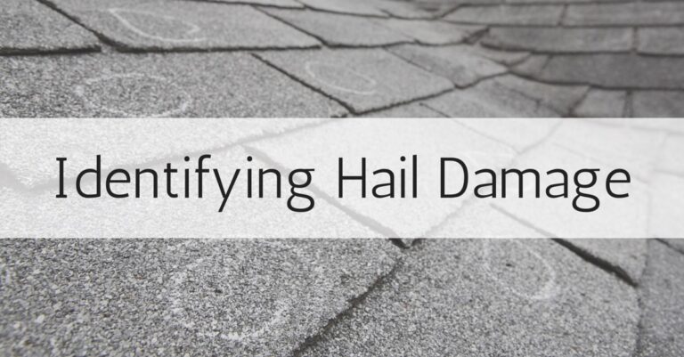 roof hail damage identification