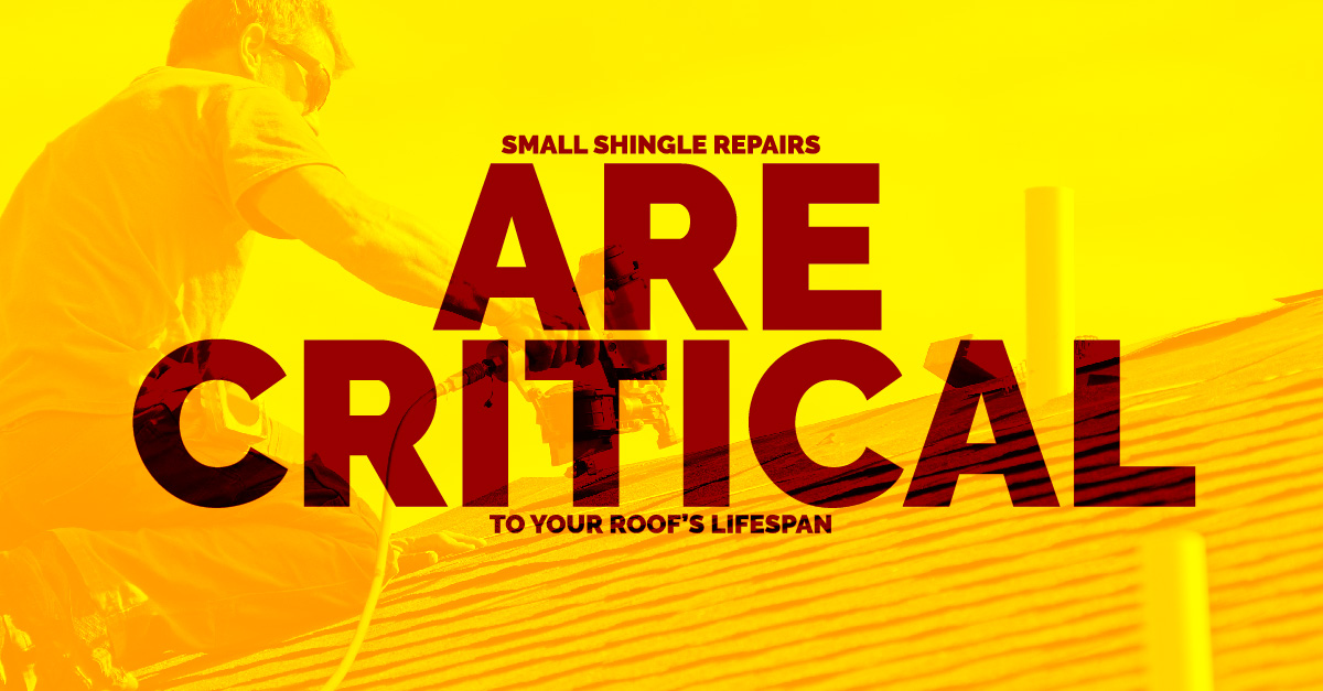 Small Shingle Repairs Critical To Your Roof’s Lifespan