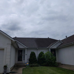 Residential asphalt shingle roof in Blue Springs